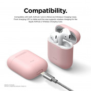 Elago Airpods Skinny Silicone Case - тънък силиконов калъф за Apple Airpods и Apple Airpods 2 with Wireless Charging Case (розов)  5