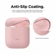 Elago Airpods Skinny Silicone Case - тънък силиконов калъф за Apple Airpods и Apple Airpods 2 with Wireless Charging Case (розов)  3