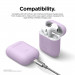 Elago Airpods Skinny Silicone Case - тънък силиконов калъф за Apple Airpods и Apple Airpods 2 with Wireless Charging Case (лилав)  6