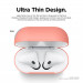Elago Airpods Skinny Silicone Case - тънък силиконов калъф за Apple Airpods и Apple Airpods 2 with Wireless Charging Case (оранжев)  2