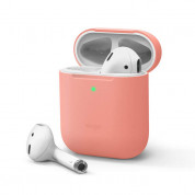 Elago Airpods Skinny Silicone Case for Apple Airpods и Apple Airpods 2 with Wireless Charging Case (peach)
