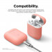 Elago Airpods Skinny Silicone Case - тънък силиконов калъф за Apple Airpods и Apple Airpods 2 with Wireless Charging Case (оранжев)  6
