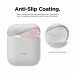 Elago Airpods Skinny Silicone Case - тънък силиконов калъф за Apple Airpods и Apple Airpods 2 with Wireless Charging Case (бял-фосфор)  6