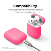 Elago Airpods Skinny Silicone Case (neon hot pink) 4