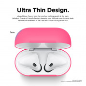 Elago Airpods Skinny Silicone Case - тънък силиконов калъф за Apple Airpods и Apple Airpods 2 with Wireless Charging Case (розов-фосфор)  3