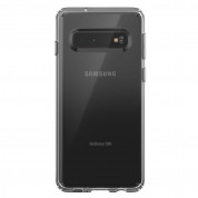 Speck Presidio Stay Clear Case - удароустойчив хибриден кейс за Samsung Galaxy S10 (прозрачен)