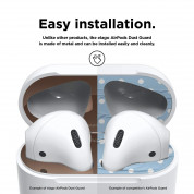 Elago AirPods Dust Guard - комплект метални предпазители против прах за Apple Airpods 2 with Wireless Charging Case (розово злато) 2