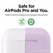 Elago Airpods Original Basic Silicone Case - силиконов калъф за Apple Airpods Pro (лилав) 2