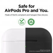 Elago Airpods Original Basic Silicone Case - силиконов калъф за Apple Airpods Pro (черен) 2