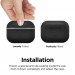 Elago Airpods Original Basic Silicone Case - силиконов калъф за Apple Airpods Pro (черен) 5