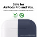 Elago Airpods Original Basic Silicone Case - силиконов калъф за Apple Airpods Pro (тъмносин) 3