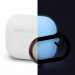 Elago Airpods Original Hang Silicone Case - силиконов калъф с карабинер за Apple Airpods Pro (бял-фосфор) 1