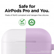Elago Airpods Original Hang Silicone Case - силиконов калъф с карабинер за Apple Airpods Pro (лилав) 5