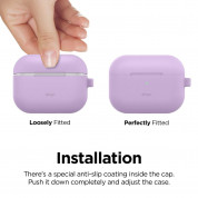 Elago Airpods Original Hang Silicone Case Apple Airpods Pro (lavender) 4