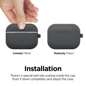 Elago Airpods Original Hang Silicone Case Apple Airpods Pro (dark grey) 3