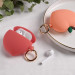 Elago Airpods Peach Design Silicone Case - силиконов калъф с карабинер за Apple Airpods и Apple Airpods 2 (оранжев) 2