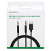 4smarts USB-C and 3.5mm AUX to 3.5mm Aux Audio Cable SoundCord 1.2m - кабел от USB-C и 3.5мм към 3.5 мм (1.2м) (черен) 4
