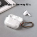 Elago Airpods Pro TPU Hang Case - силиконов калъф с карабинер за Apple Airpods Pro (прозрачен) 2