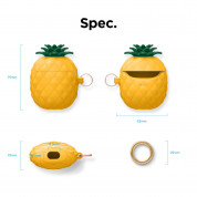 Elago Airpods Pineapple Design Silicone Case for Apple Airpods and Apple Airpods 2 (orange) 7