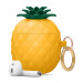 Elago Airpods Pineapple Design Silicone Case - силиконов калъф с карабинер за Apple Airpods и Apple Airpods 2 (оранжев) 1