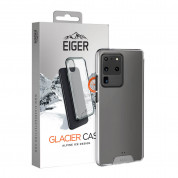 Eiger Glacier Case - удароустойчив хибриден кейс за Samsung Galaxy S20 Ultra (прозрачен)