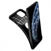 Spigen Rugged Armor Case - тънък качествен силиконов (TPU) калъф за iPhone 11 Pro (черен) 5