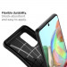 Spigen Rugged Armor Case - тънък качествен силиконов (TPU) калъф за Samsung Galaxy A71 (черен) 4