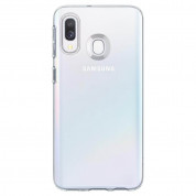 Spigen Liquid Crystal Case - тънък качествен силиконов (TPU) калъф за Samsung Galaxy A40 (прозрачен)  1