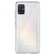 Spigen Liquid Crystal Glitter Case - тънък силиконов (TPU) калъф за Samsung Galaxy A51 (прозрачен)  3