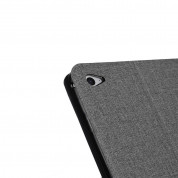 Fabric Flip Case - текстилен кейс с поставка за Lenovo M10 10.1 (сив) 2