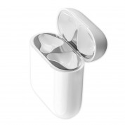 4smarts Dust Protector Foil for Apple Airpods, Apple Airpods 2 Charging Case (silver)