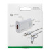 4smarts Fast Wall Charger VoltPlug QC3.0 18W with ComboCord Cable - комплект захранване за ел. мрежа и качествен кабел с оплетка от здрав текстил за microUSB и USB-C стандарти (150 см) (бял) 7