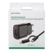 4smarts Fast Wall Charger VoltPlug QC3.0 18W with ComboCord Cable - комплект захранване за ел. мрежа и качествен кабел с оплетка от здрав текстил за microUSB и USB-C стандарти (150 см) (черен) 6