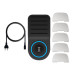 Saii PowerStand Charging Station with Qi Wireless Charger 35.5W, 3 x USB, USB-C - пад за безжично захранване и с три USB изхода и USB-C изход (черен) 8