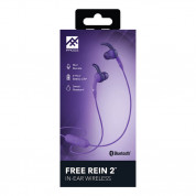 Zagg iFrogz Free Rein 2 Wireless Earbuds - безжични слушалки с микрофон за смартфони и мобилни устройства (лилав) 2
