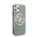 Guess Circle Glitter 4G Case - дизайнерски кейс с висока защита за iPhone 11 Pro (зелен) 5
