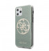 Guess Circle Glitter 4G Case - дизайнерски кейс с висока защита за iPhone 11 Pro (зелен) 3