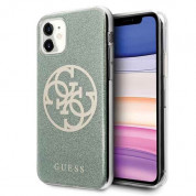 Guess Circle Glitter 4G Case for iPhone 11 (khaki)