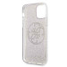 Guess Circle Glitter 4G Case - дизайнерски кейс с висока защита за iPhone 11 (розов) 4