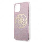 Guess Circle Glitter 4G Case for iPhone 11 (pink) 2