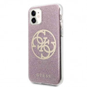 Guess Circle Glitter 4G Case for iPhone 11 (pink) 1