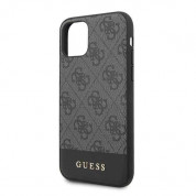 Guess 4G Stripe Leather Hard Case for iPhone 11 (gray) 2