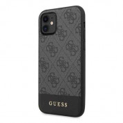 Guess 4G Stripe Leather Hard Case for iPhone 11 (gray) 1
