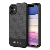 Guess 4G Stripe Leather Hard Case for iPhone 11 (gray)