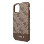 Guess 4G Stripe Leather Hard Case for iPhone 11 Pro Max (brown) 2
