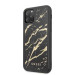 Guess Marble Glass Case - дизайнерски кейс с висока защита за iPhone 11 Pro Max (черен) 2