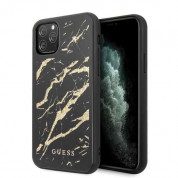 Guess Marble Glass Case for iPhone 11 Pro Max (black)