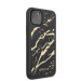 Guess Marble Glass Case - дизайнерски кейс с висока защита за iPhone 11 Pro Max (черен) 5