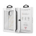 Guess Marble Glass Case - дизайнерски кейс с висока защита за iPhone 11 Pro Max (бял) 7