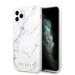 Guess Marble Case - дизайнерски кейс с висока защита за iPhone 11 Pro (бял) 1